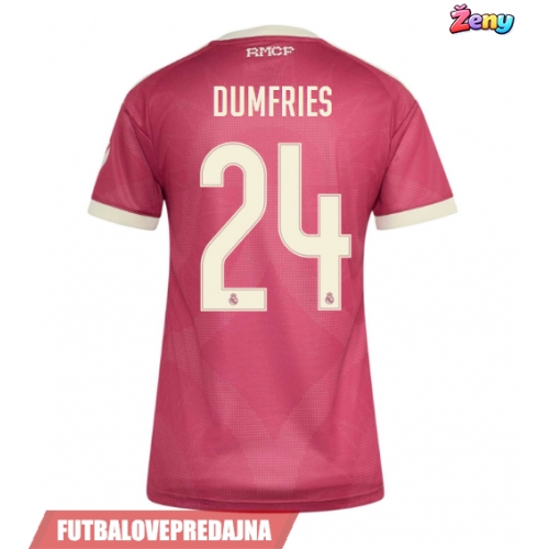 Lacne Ženy Futbalové dres Real Madrid Denzel Dumfries #24 2026-27 Krátky Rukáv - Tretina